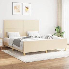 Giroletto Senza Materasso Crema 160x200 Cm İn Tessuto /