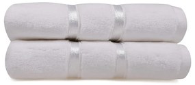 Set di 2 asciugamani in cotone bianco , 50 x 90 cm Dolce - Foutastic