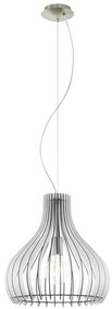 Eglo 61915 - Lampadario a sospensione con filo TINDORI 1xE27/60W/230V diametro 38 cm bianco