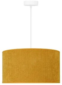 Duolla - Lampadario a sospensione con filo CORDUROY 1xE27/15W/230V diametro 40 cm giallo