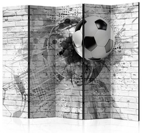 Paravento  Dynamic Football II [Room Dividers]  Colore bianco e nero, Dimensioni e Misure 225x172