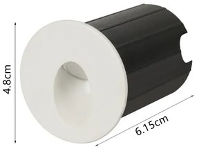 Brilagi - Lampada da incasso a LED per esterni STAIRDOT LED/2W/230V bianca IP65 rotonda