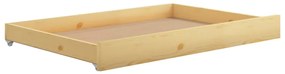 Divano letto con cassetti 90x200 cm legno massello di pino