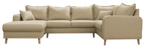 Divano angolare beige (angolo sinistro) Beata - Ropez
