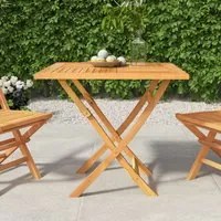 Tavolo da Giardino Pieghevole 85x85x76cm Legno Massello di Teak 47419