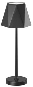 Lampada tavolo LED 3W ricaricabile USB touch senza fili FIJI Nero