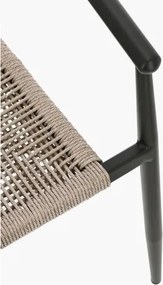 Sedia Da Esterno In Alluminio Con Braccioli Impilabile Linares Antracite Bizzotto