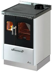 Cucina A Legna Con Forno Ventilato 6,5 kW Smart 60 Cadel Bianca