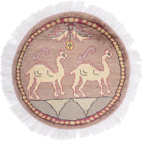 Agra Tappeto orientale 50 x 50 (Indian) Annodato A Mano