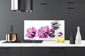 Pannello paraschizzi cucina Fiori di aromaterapia 100x50 cm