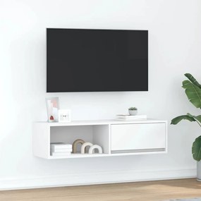 Mobile Porta Tv Bianco 100x31x25,5 Cm İn Legno Multistrato /