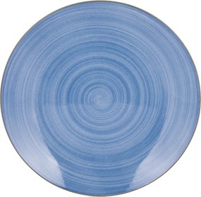 Piatto frutta porcellana blu 19,3 cm Petali