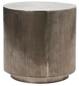 House Doctor - Rota Coffee Table H50 Ø50 Brushed Silver House Doctor