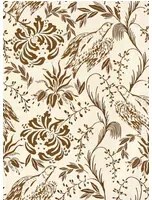 Mindthegap Carta da parati Folk Embroidery - Tobacco/ Off White