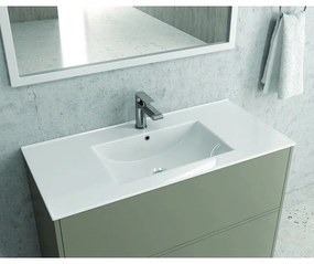 Kamalu - lavabo da incasso 101cm vasca mezzaluna litos-k7100