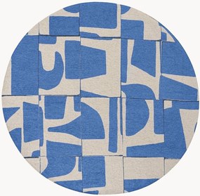 Tappeto rotondo jacquard lavabile da interno-esterno Papercut