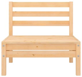 Set Salotto da Giardino 4 pz in Legno Massello di Pino