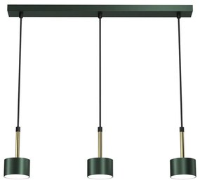 Lampadario su corda ARENA 3xGX53/11W/230V verde/oro