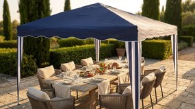 HEBES - gazebo pieghevole e richiudibile completo di sacca protettiva in acciaio 3 x 3 m