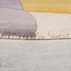 Tappeto rotondo in lana tessuto a mano ø 160 cm Glow Multi – Flair Rugs