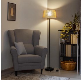 Brilagi - Lampada da terra LED CERIA 1xE27/40W/230V Ø 35 cm beige/nero