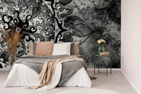 Carta da parati – Mandala in bianco e nero