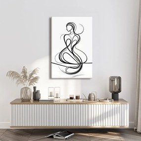 Quadro su tela – Donna dalle linee