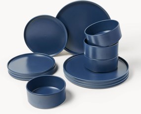 Servizio di piatti fatto a mano Lowri, 4 persone, 12 pz