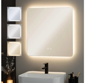 Brilagi - Specchio da bagno riscaldato con retroilluminazione LED dimmerabile DIANA LED/17W/230V 60x60 cm IP44