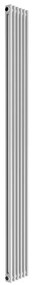 Termosifone in acciaio tubolare 2 colonne 6 elementi interasse 1735 mm ERCOS Comby bianco