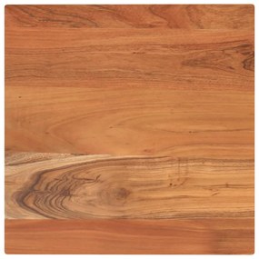 Piano per tavolo 60x60x3,8 cm quadrato legno massello di acacia