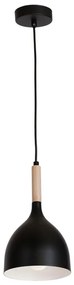 Lampadario a sospensione con filo NOAK WOOD 1xE27/60W/230V