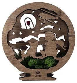 Li-Go 23634/DUB2 - Lampada decorativa da tavolo dimmerabile a LED/12W/230V 20x22 cm rovere