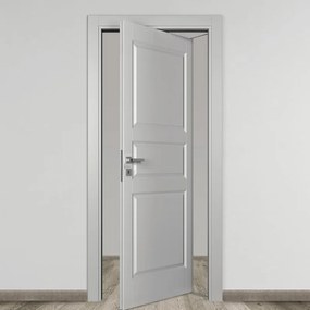 Porta rototraslante New York grigio L 70 x H 210 cm reversibile