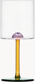 Bicchiere vino in vetro borosilicato fatto a mano Dot