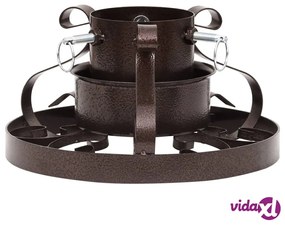 vidaXL Base per Albero di Natale Rame Anticato 29x29x15,5 cm