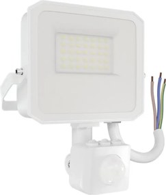 Faro LED 20W IP65 Bianco con Sensore di Movimento e OSRAM chip LED Colore Bianco Caldo 3.000K