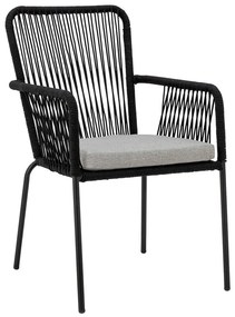 Sedie da pranzo nere in un set di 2 Santino - Bloomingville