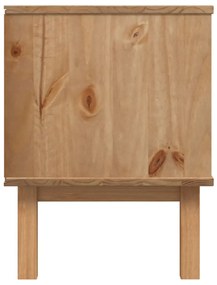 Mobile tv otta marrone e bianco 113,5x43x57 cm in legno di pino