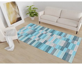 Tappeto blu lavabile 50x80 cm Hali – Vitaus