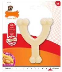 Giocattolo da mordere per cani Nylabone Extreme Chew Wishbone Taglia M Pollo Nylon