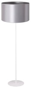 Duolla - Lampada con piedistallo CANNES 1xE27/15W/230V diametro 45 cm argento/bianco