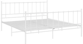 Giroletto bianco in metallo 180x200 cm