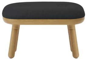 Sgabello color antracite/di colore naturale Paff Low – UMAGE