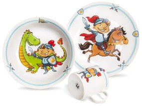 Set da pranzo per bambini in porcellana a 3 pezzi Knight - Orion