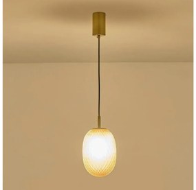 Lampadario a sospensione con filo 1xE14/25W/230V marrone pr. 15 cm