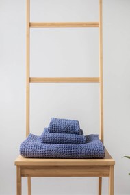Set asciugamani in cialda di lino - Blue Gray