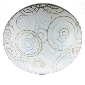 Plafoniera neoclassico Compasso bianco IP20, 3XE27