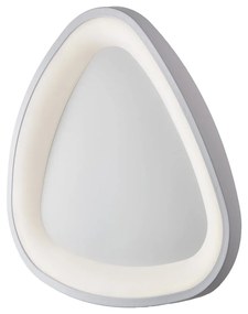 Plafoniera Moderna Triangolare Anna Led Integrato In Alluminio Bianco