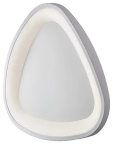 Plafoniera Moderna Triangolare Anna Led Integrato In Alluminio Bianco